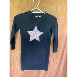 Gap Kids Flippy Sequin Star Sweater Dress size S